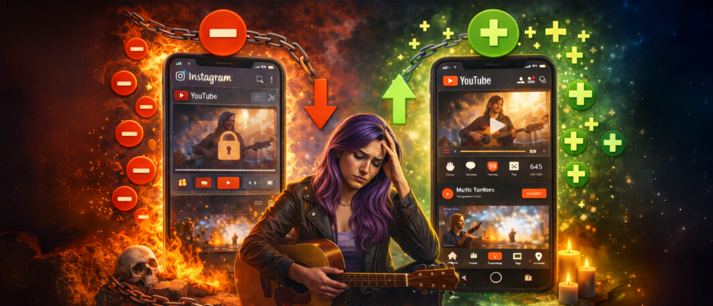 Instagram & YouTube: Der Conversion-Killer, den viele Artists &uuml;bersehen