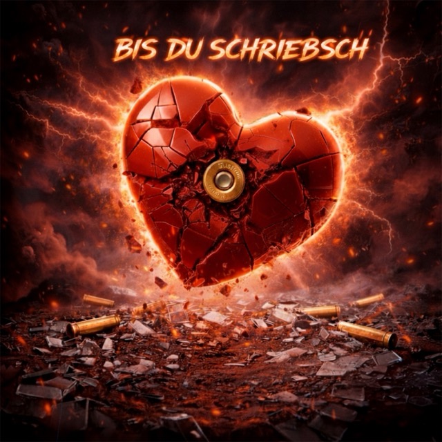 NONAME &ndash; Bis du schriebsch Cover mit k&uuml;nstlerischem Portr&auml;tstil und emotionalem Ausdruck